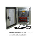 Boîte de distribution d&#39;alimentation CCTV étanche 12VDC 10amp 18ch